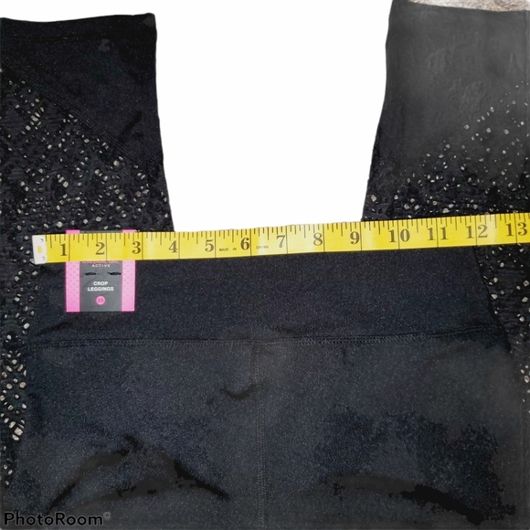 Material Girl NWT Active Crop Laced Leggings 392 - Picture 5 of 6